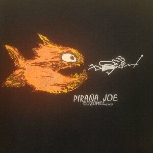 Piraña Joe Cozumel Graphic Tee w/ Hanging Orange Piranhas XL
